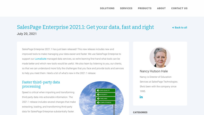 SalesPage Enterprise Landing Page