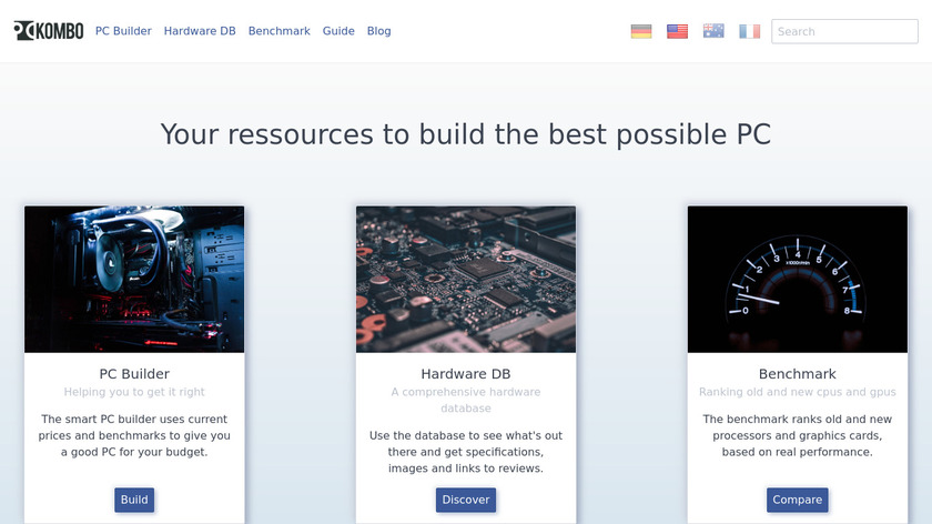 PC-Kombo Landing Page