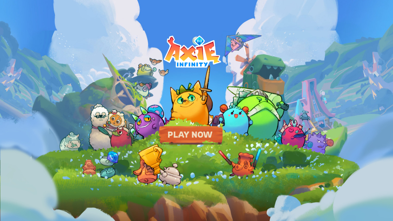 Axie Infinity Landing page