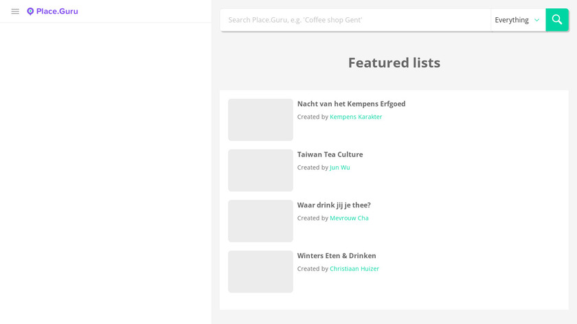 Place.Guru Landing Page