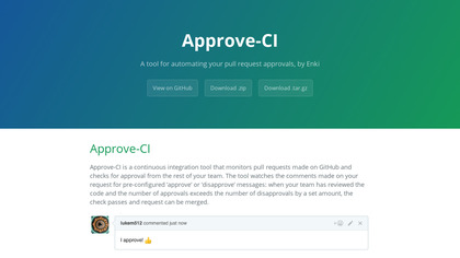Approve-CI image