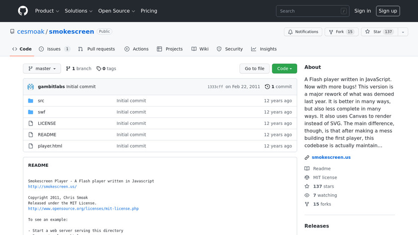 Smokescreen Landing Page