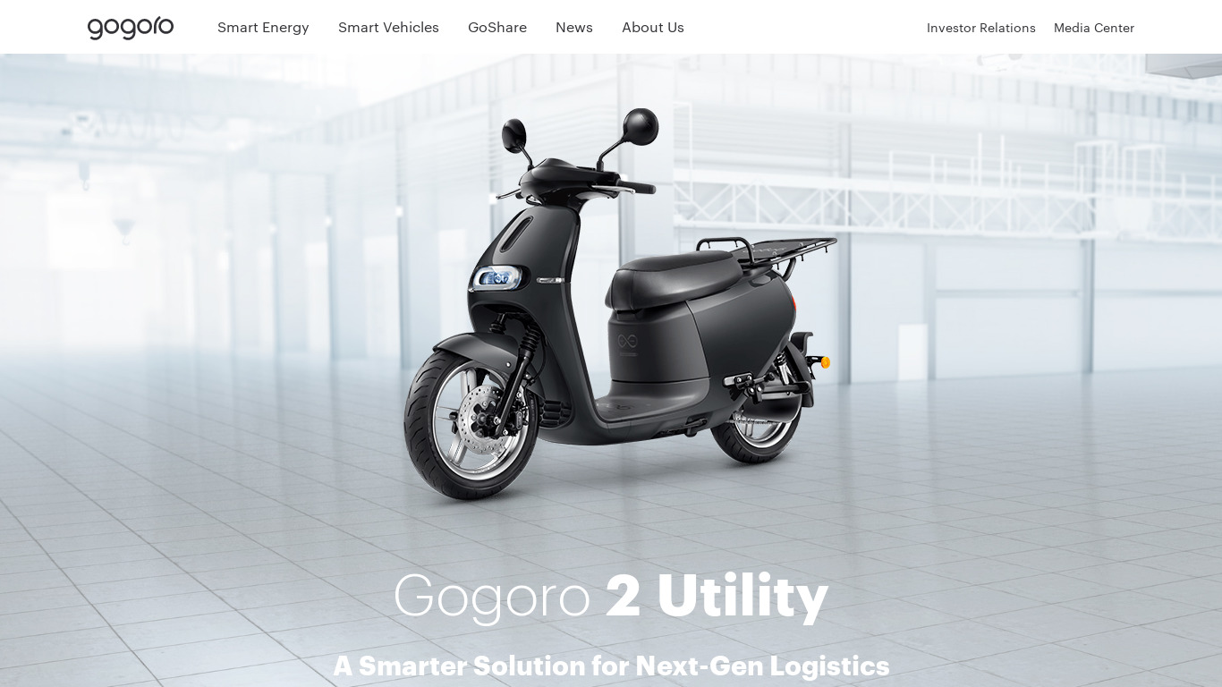 Gogoro Utility Landing page