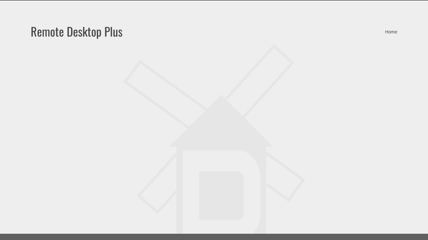 Remote Desktop Plus Landing Page