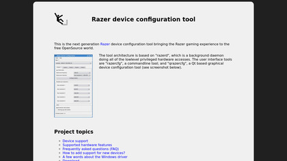 Razer device configuration tool image