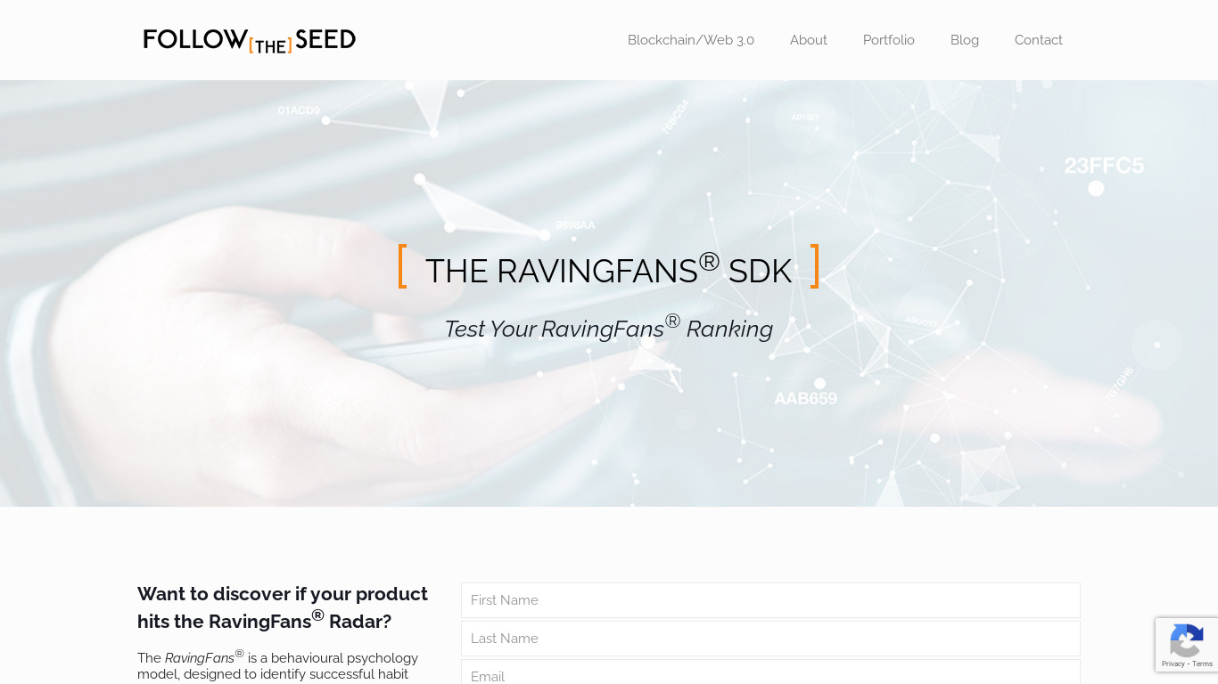 Follow[the]Seed VC Landing page