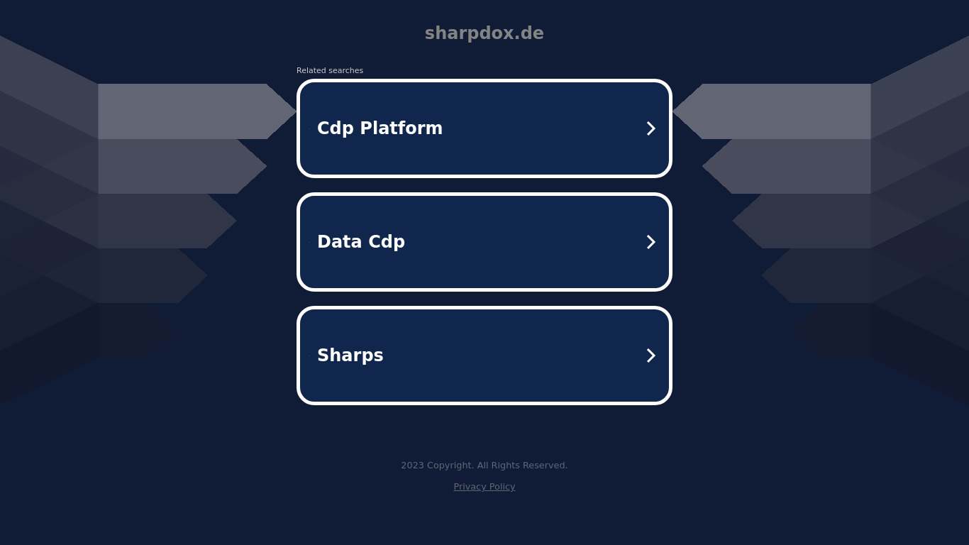 sharpDox Landing page