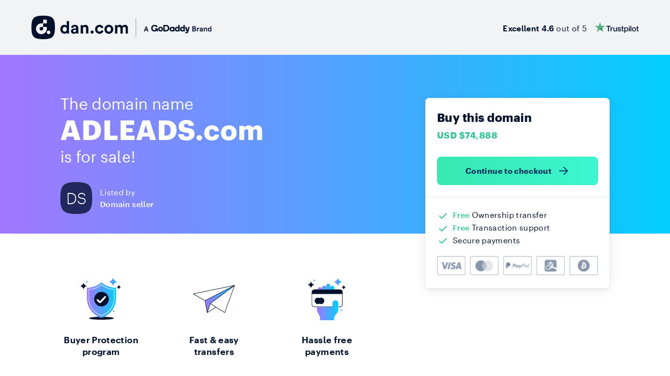 AdLeads Landing page