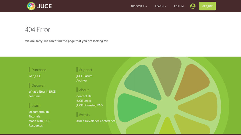 Projucer Landing Page