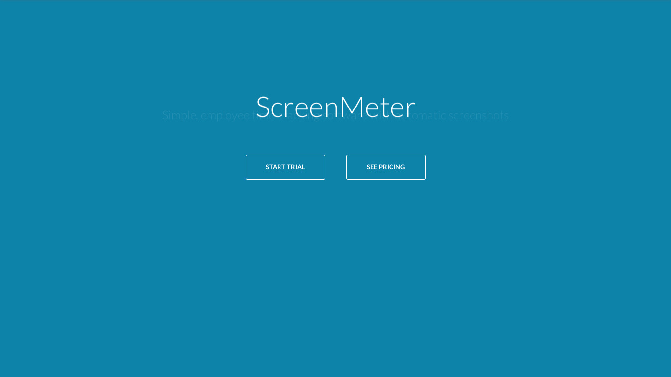 ScreenMeter Landing page