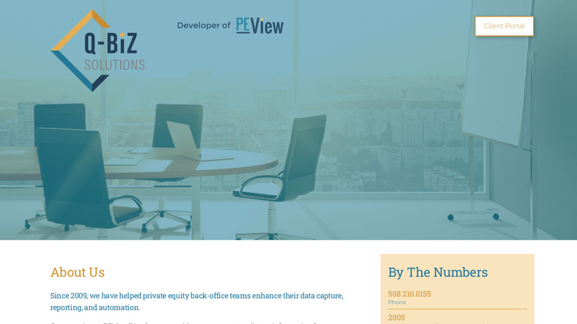 QBiz PEView Landing Page