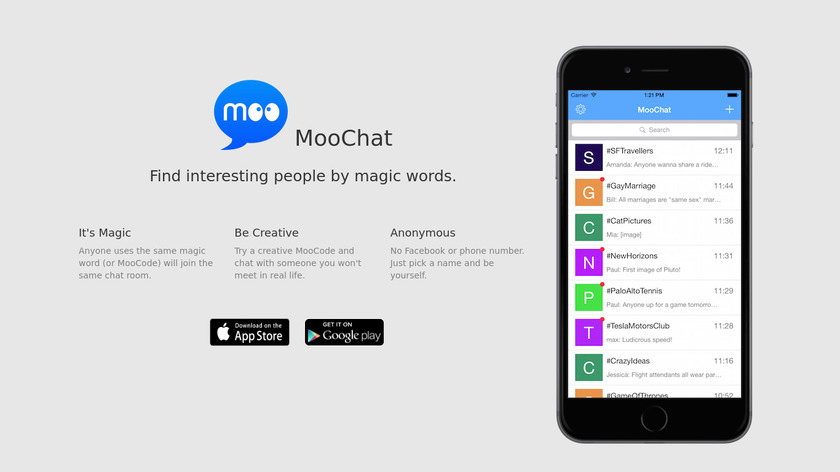 MooChat Landing Page