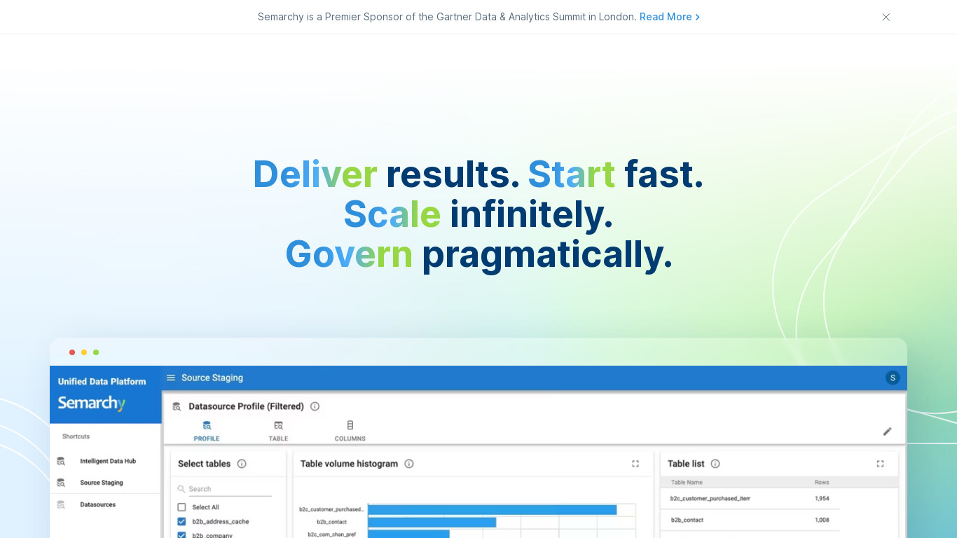 Semarchy Landing page