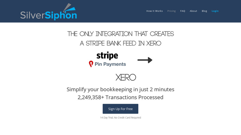 SilverSiphon Landing Page