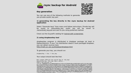 rsync backup for Android image