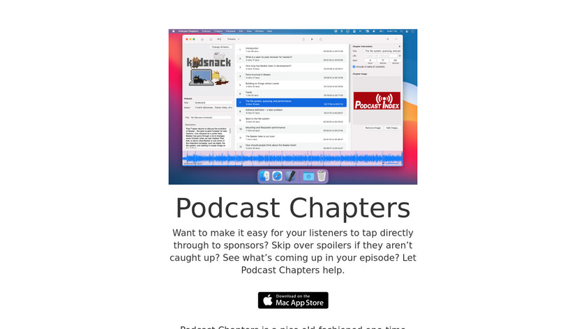 Podcast Chapters Landing Page