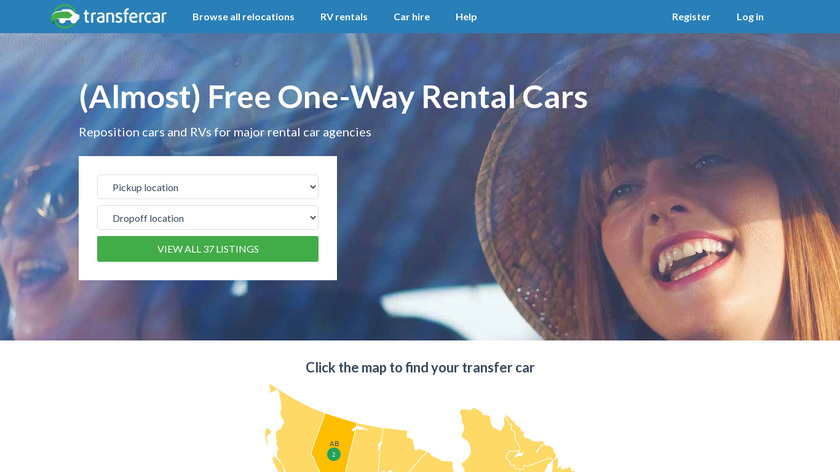 Transfercar Landing Page