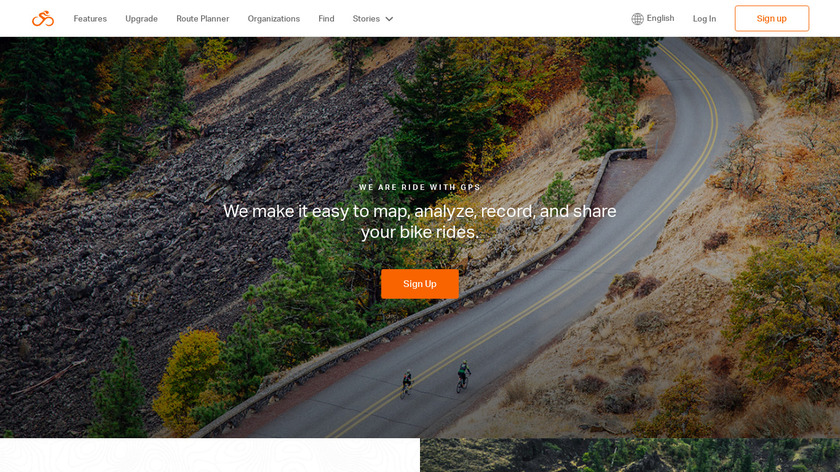 Ride With GPS Landing Page