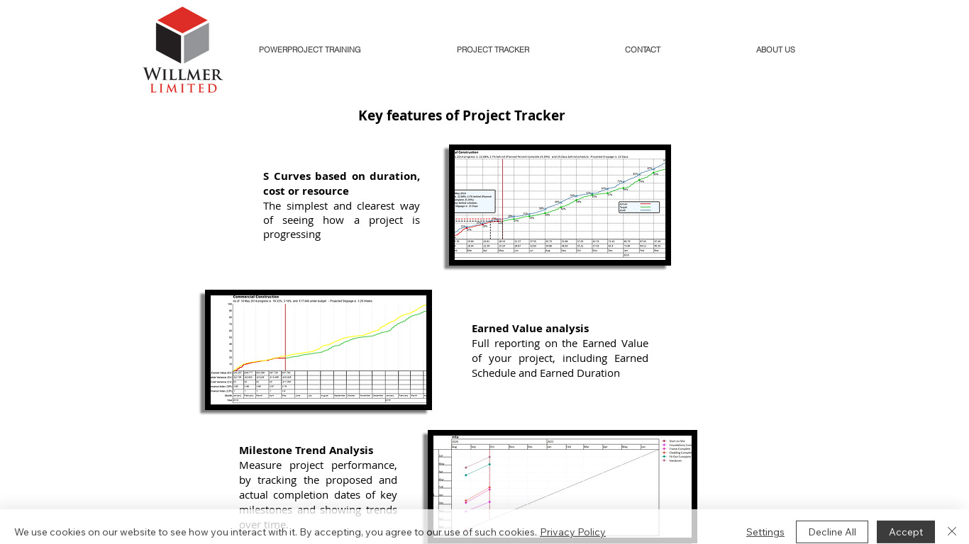 Project Tracker Landing page