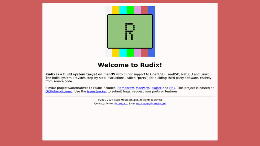 Rudix Landing Page