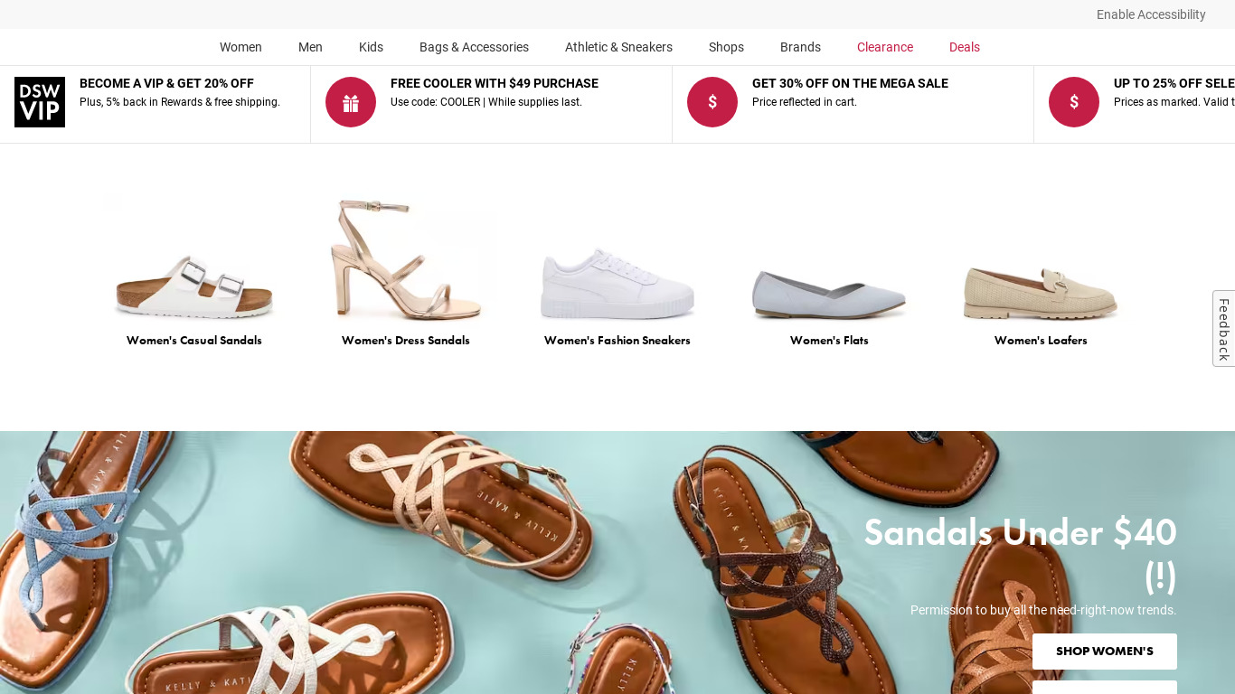 ShoeBuy Landing page