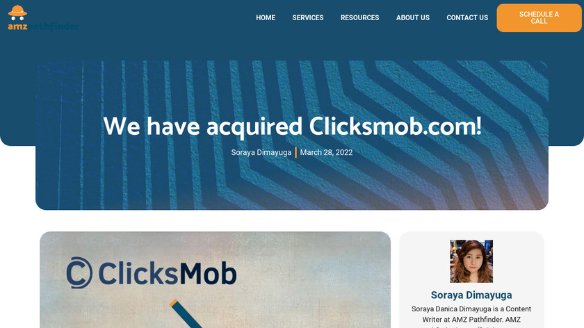 ClicksMob Landing Page