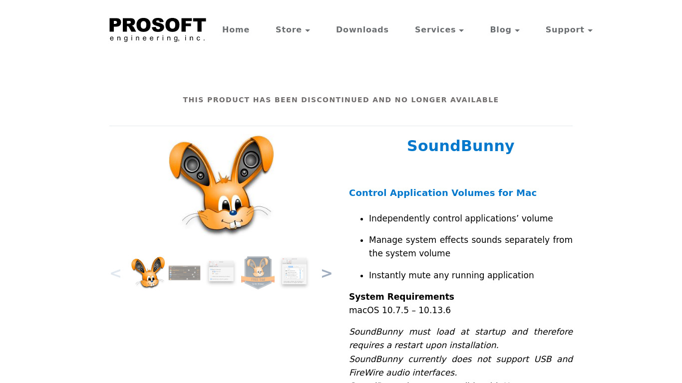 SoundBunny Landing page