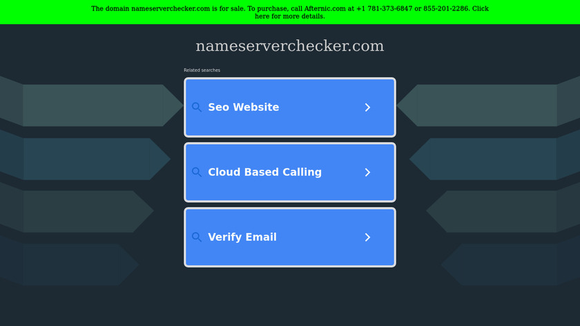 NameserverChecker.com Landing Page