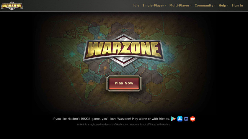 Warlight Landing Page