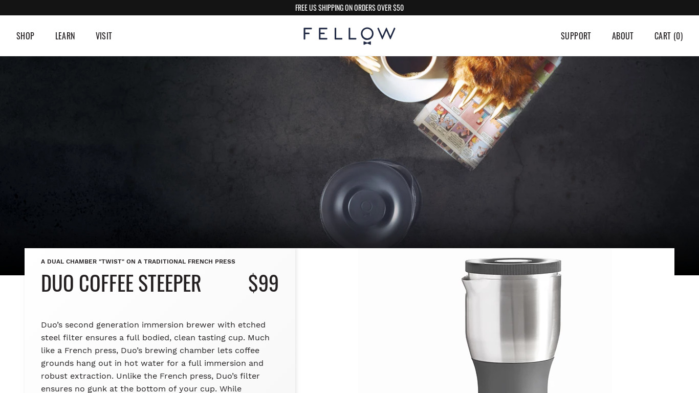 fellowproducts.com DUO Landing page
