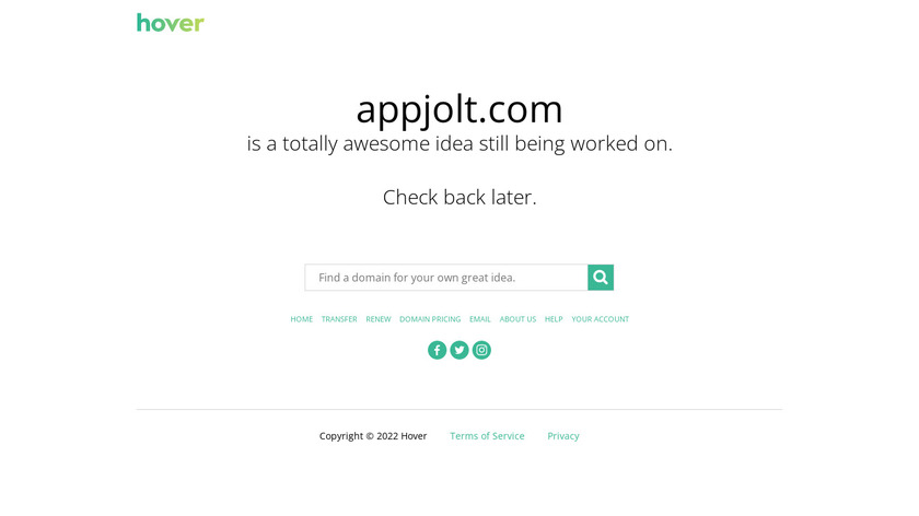 Appjolt Landing Page