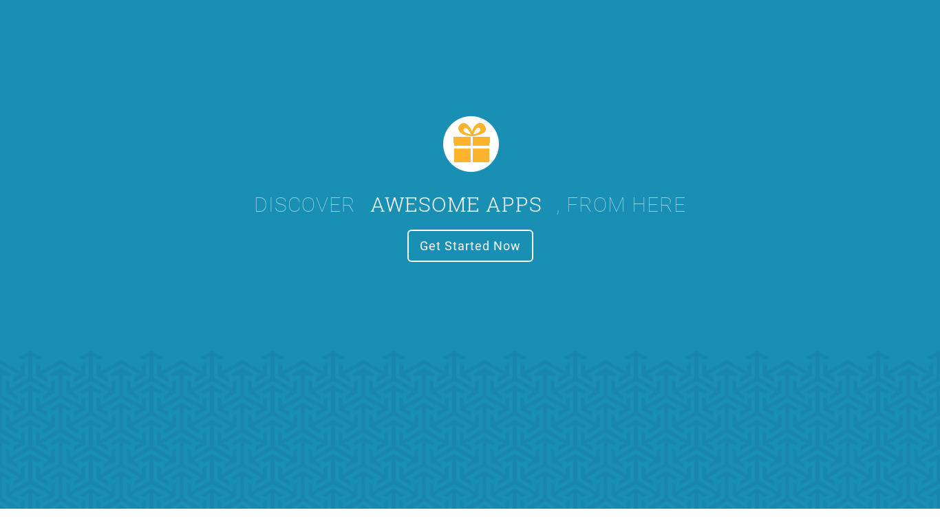Apps giftshop Landing page