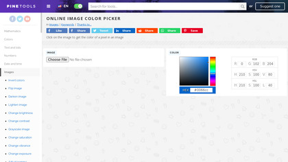 Image Color Picker by PineTools image