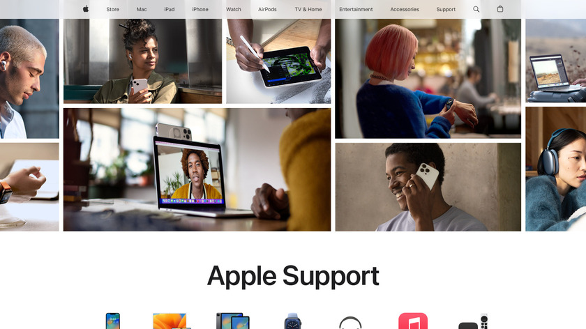 Apple Support Landing Page