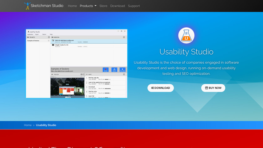 Usability Studio Landing Page