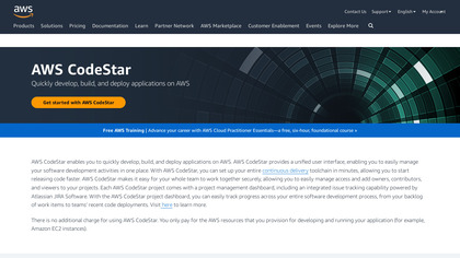AWS CodeStar screenshot