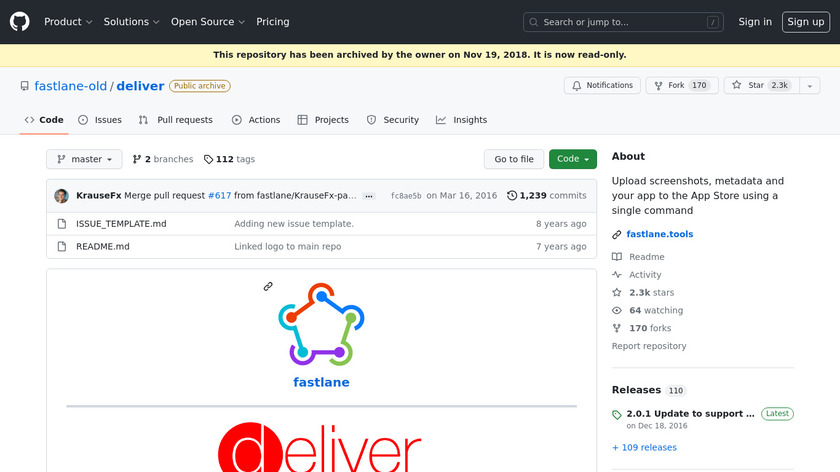 Deliver Landing Page