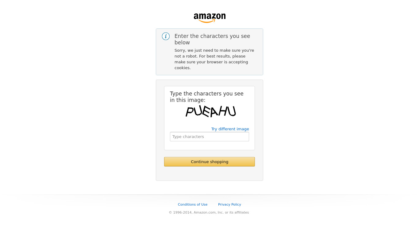 Amazon Tap Landing page