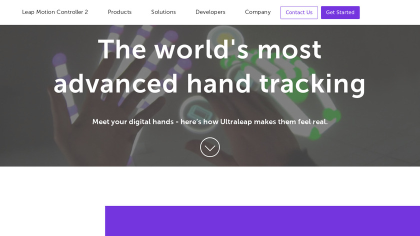 Leap Motion VR Landing Page