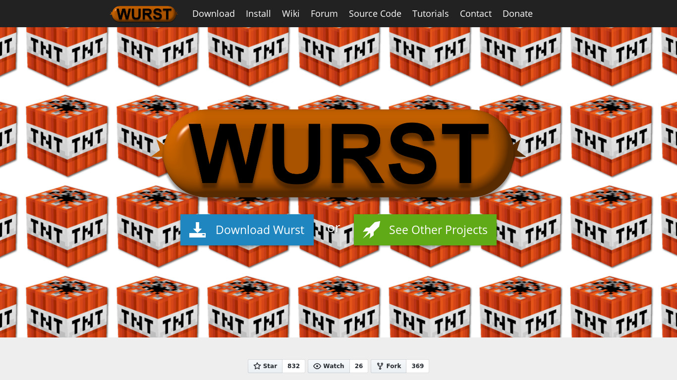 Wurst Landing page
