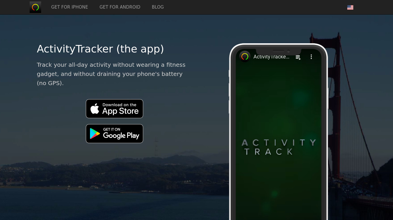 ActivityTracker Landing page
