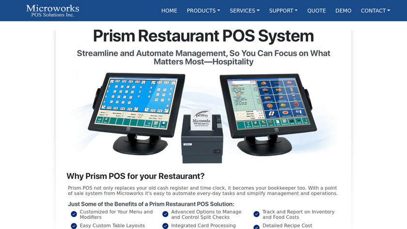 Microworks PrISM Landing Page