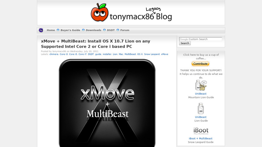 xMove Landing Page