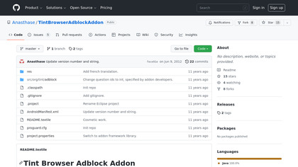 Tint Browser Adblock Addon image