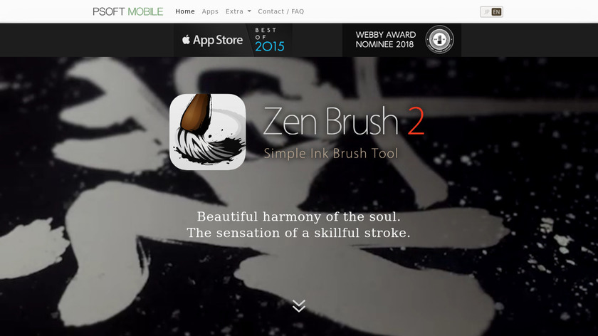 Zen Brush Landing Page