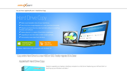 AppleXsoft Hard Drive Copy image