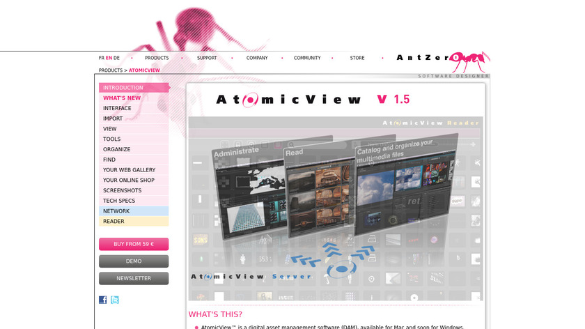 AtomicView Landing Page