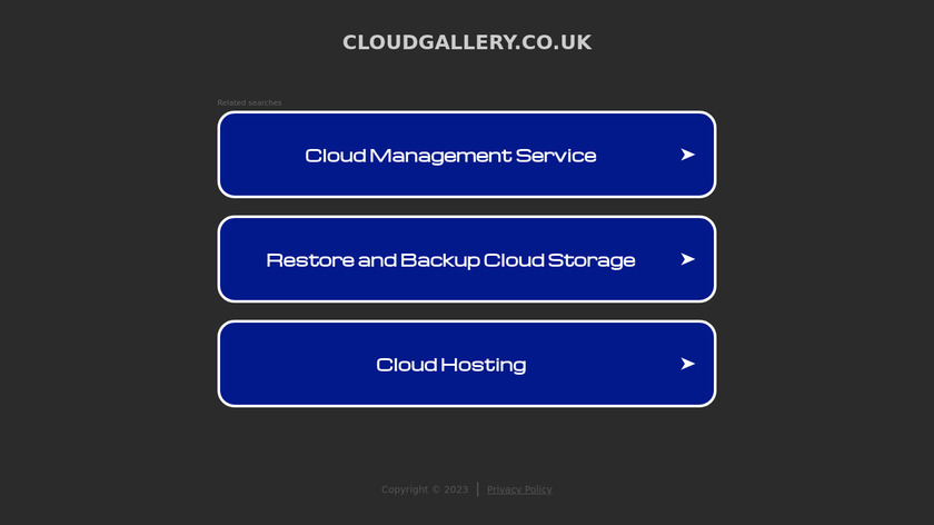 CloudGallery Landing Page