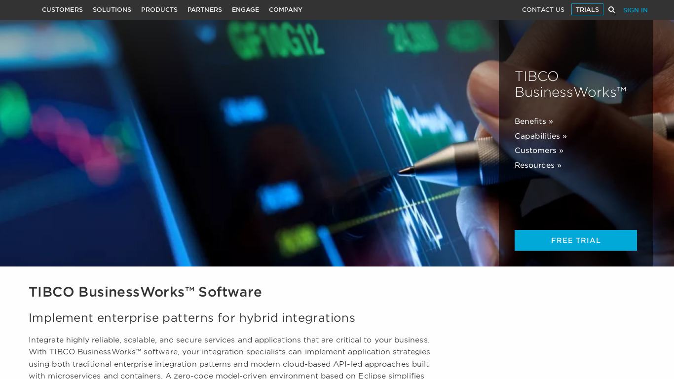 TIBCO BusinessWorks Landing page