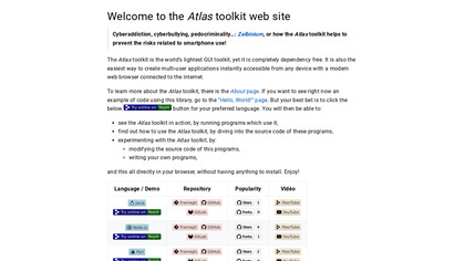 Atlas Toolkit screenshot